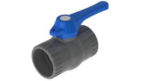 Válvula de bola para Riego y Químicos Roscar Cuerpo y Esfera en PVC - Imagen 4