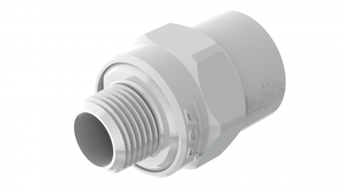 CHECK ANTI-RETORNO 1/2” TIPO PESADO EN PVC CON INSERTO METÁLICO - Imagen 4