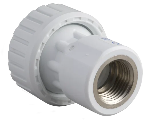 PVC MALE AND FEMALE CONNECTORS WITH METAL INSERT