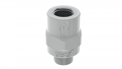 CHECK ANTI-RETORNO 1/2” TIPO PESADO EN PVC CON INSERTO METÁLICO - Image 2