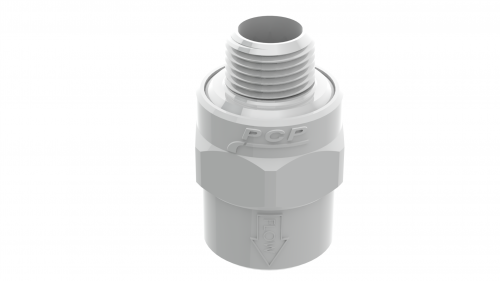 CHECK ANTI-RETORNO 1/2” TIPO PESADO EN PVC CON INSERTO METÁLICO - Image 3